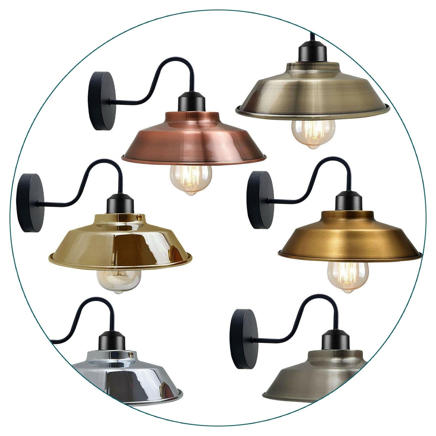 Industrial Swan Wall Lampshade for basement~1431