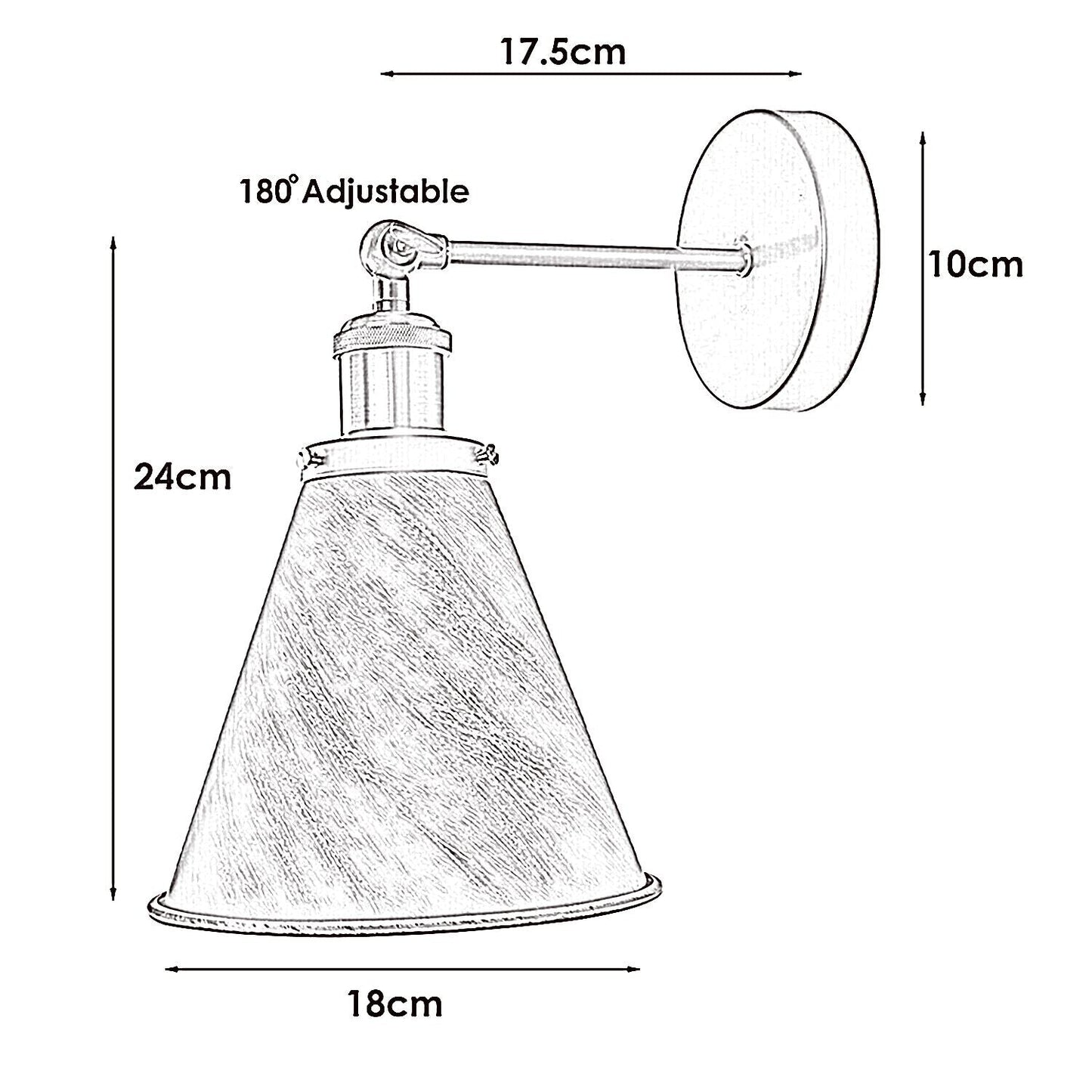 Industrial Metal Mounted Wall lighting