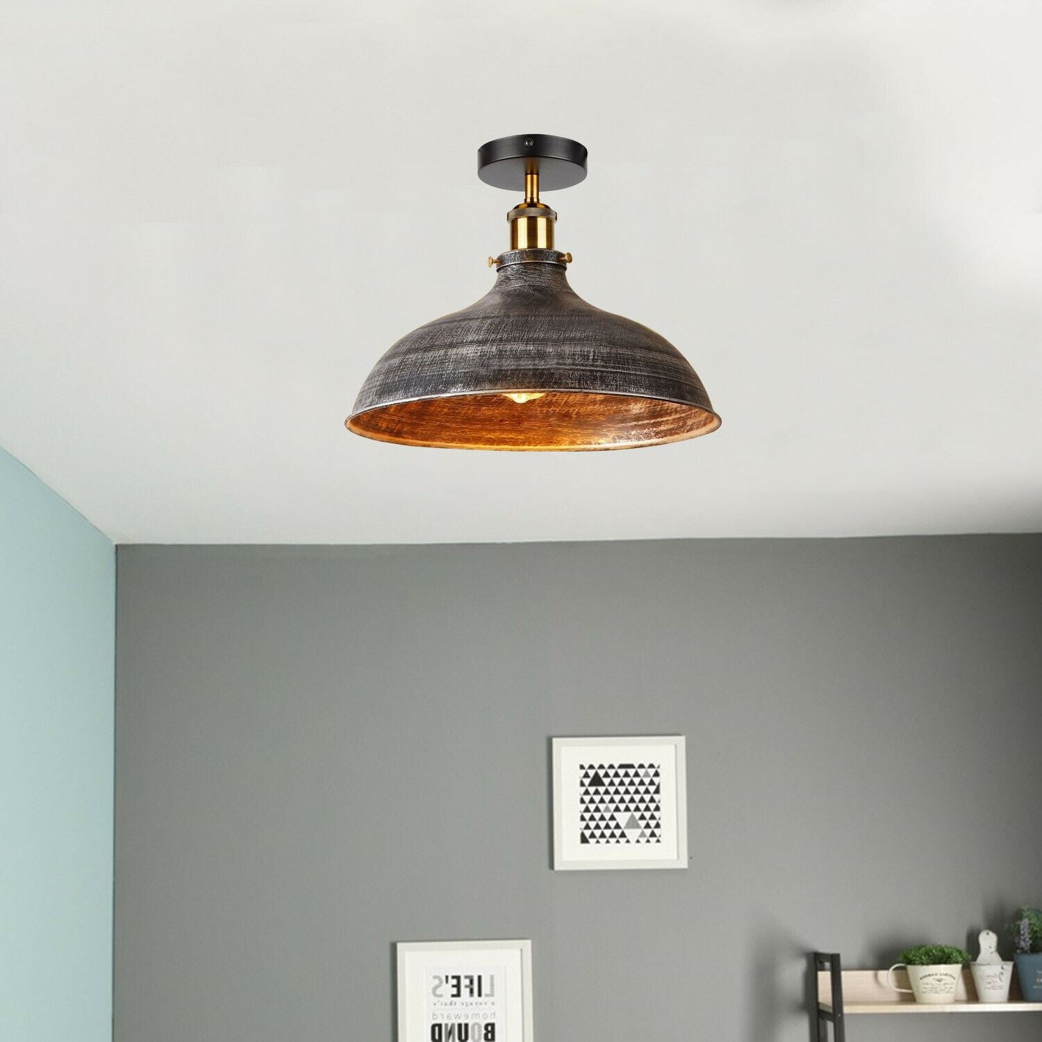 Semi Flush Mount Ceiling Light - Application image