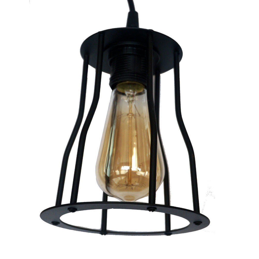 Industrial Cage Pendant Light Fixture