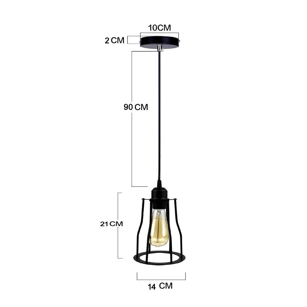 Industrial Cage Pendant Light Fixture