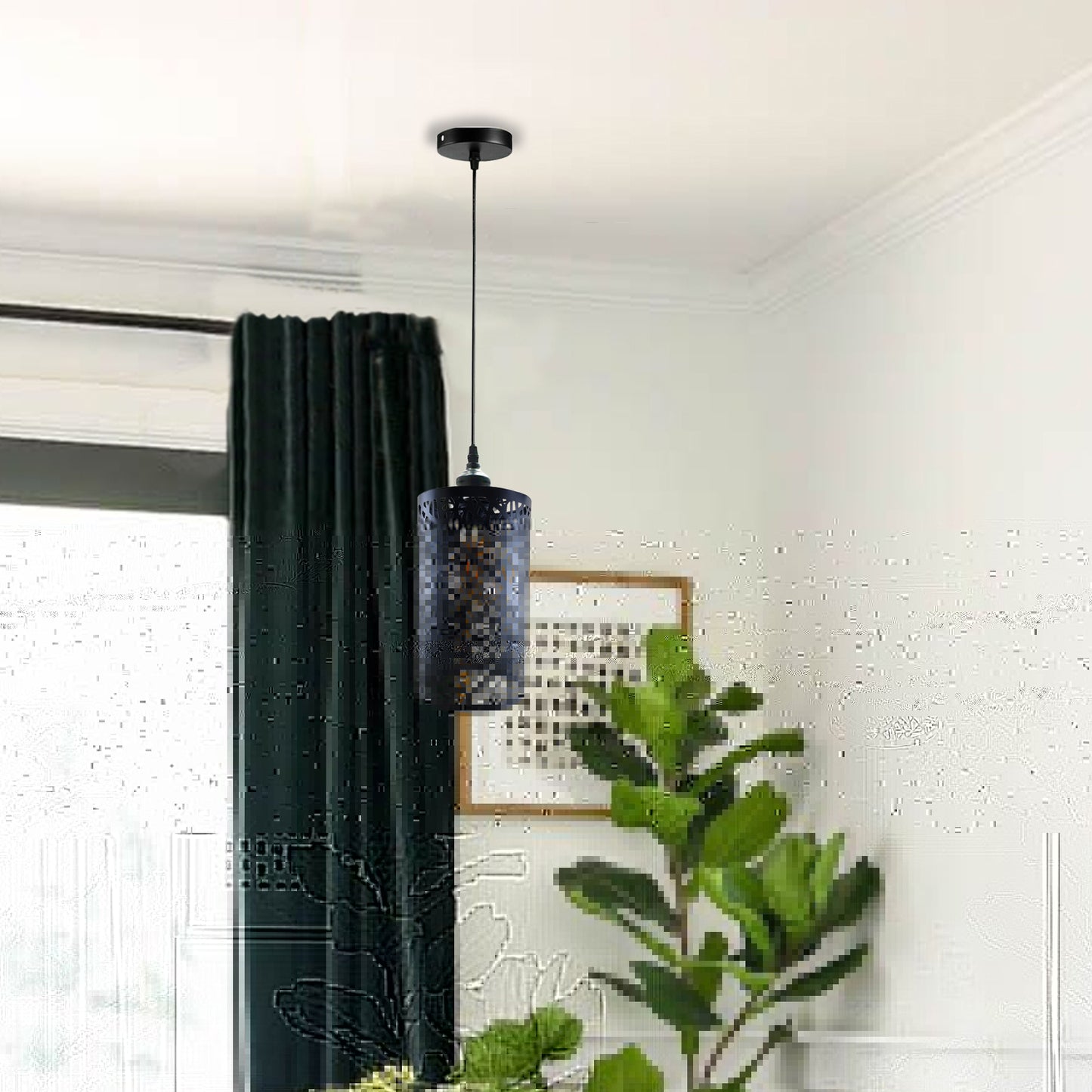 Farmhouse Light Fixtures Cage Pendant Light