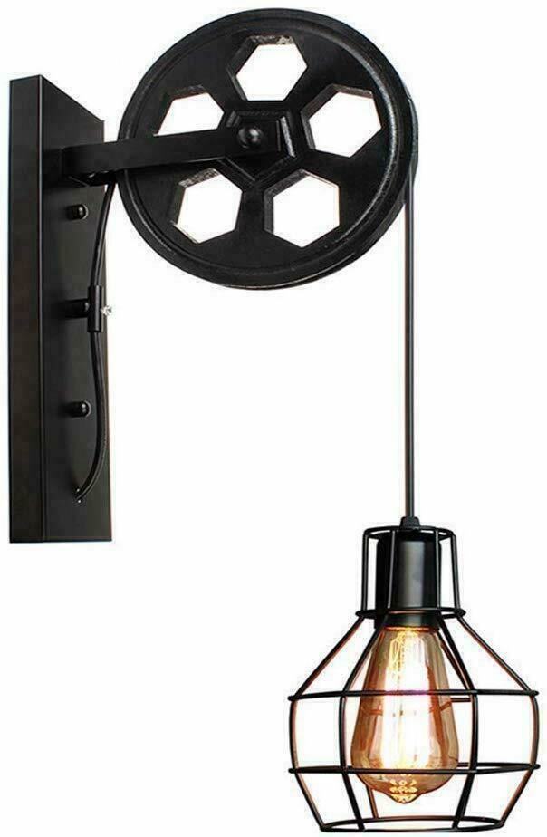 Industrial Wall Sconces Pulley Lighting