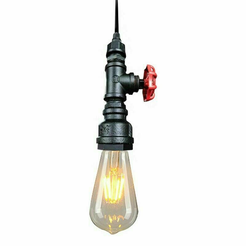 Industrial Steampunk Water Pipe Pendant Light