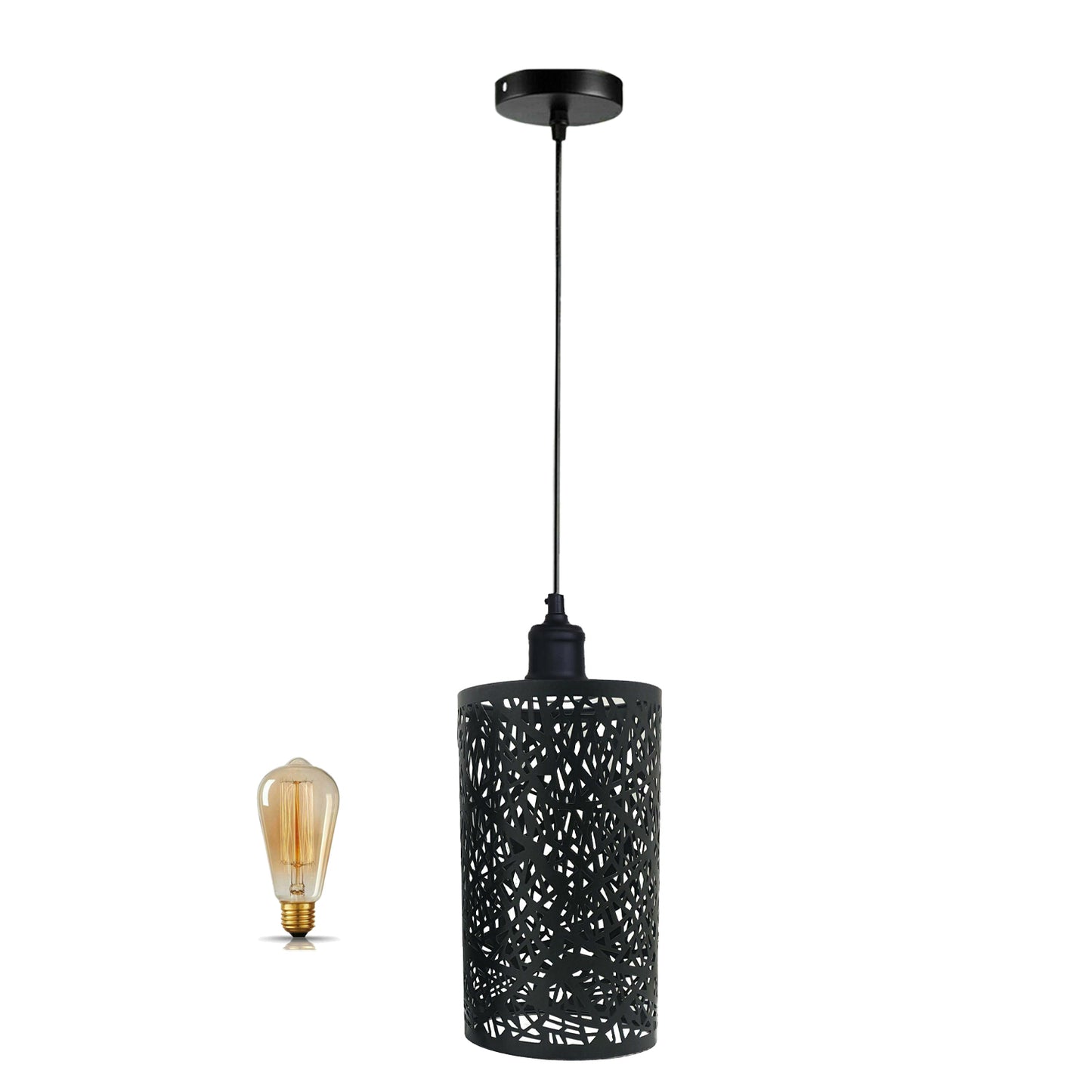 Farmhouse Light Fixtures Cage Pendant Light
