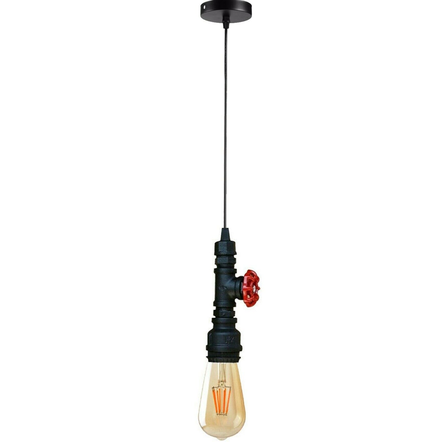 Industrial Steampunk Water Pipe Pendant Light