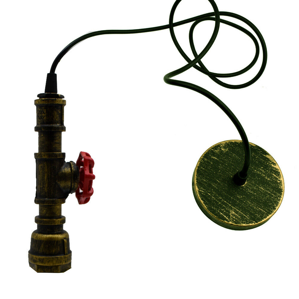 Industrial Steampunk Water Pipe Pendant Light
