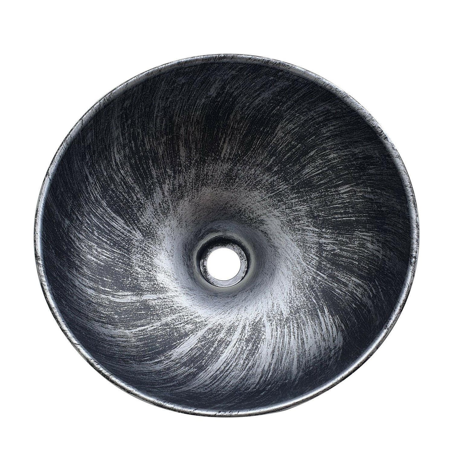 Brushed Silver Barn Style Metal Lampshade.JPG