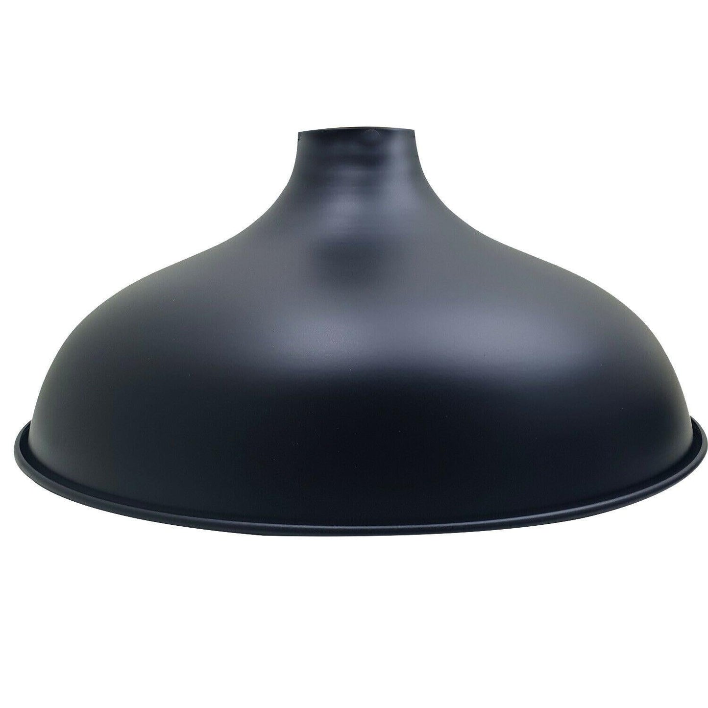 Black Barn Style Metal Lampshade.JPG