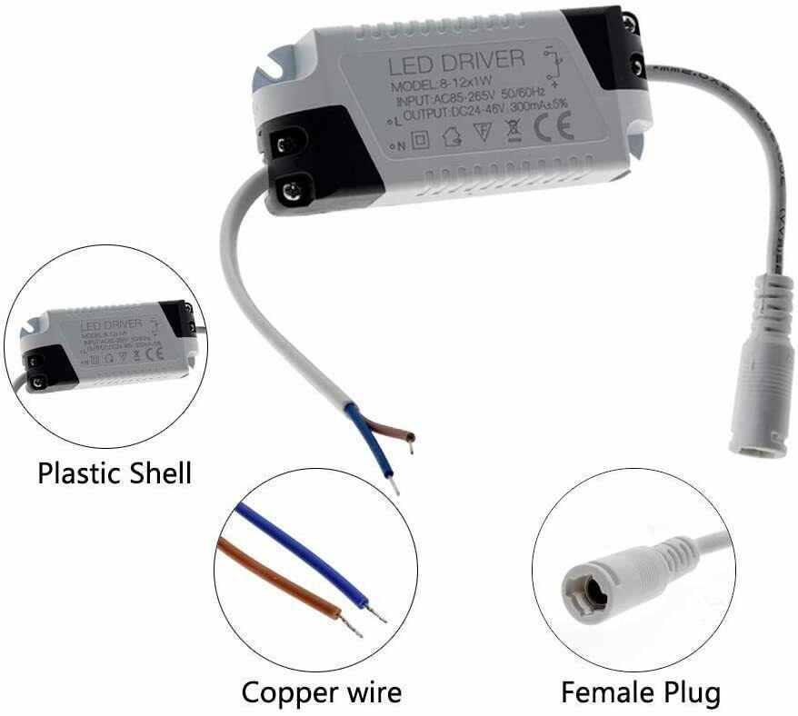 constant current led driver 300mA lighting driver DC 3-144V 1-40W High Power LED Driver AC 85-265V