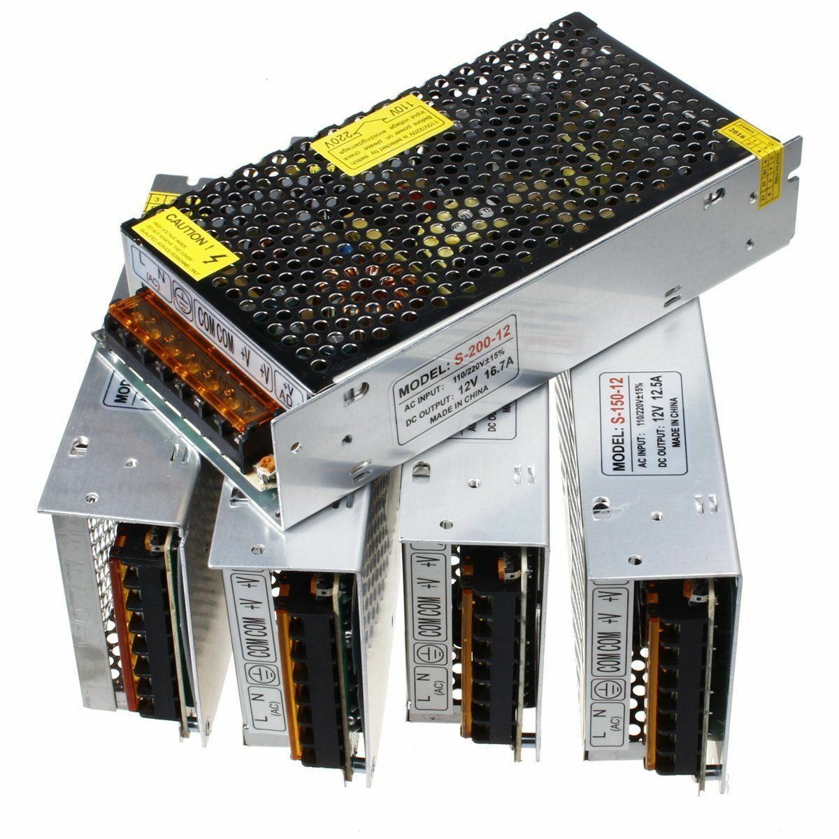 Adjustable DC Power Voltage Converter AC to DC Power Supply Transformer Enclosed Power Supplies 12V S 360 12