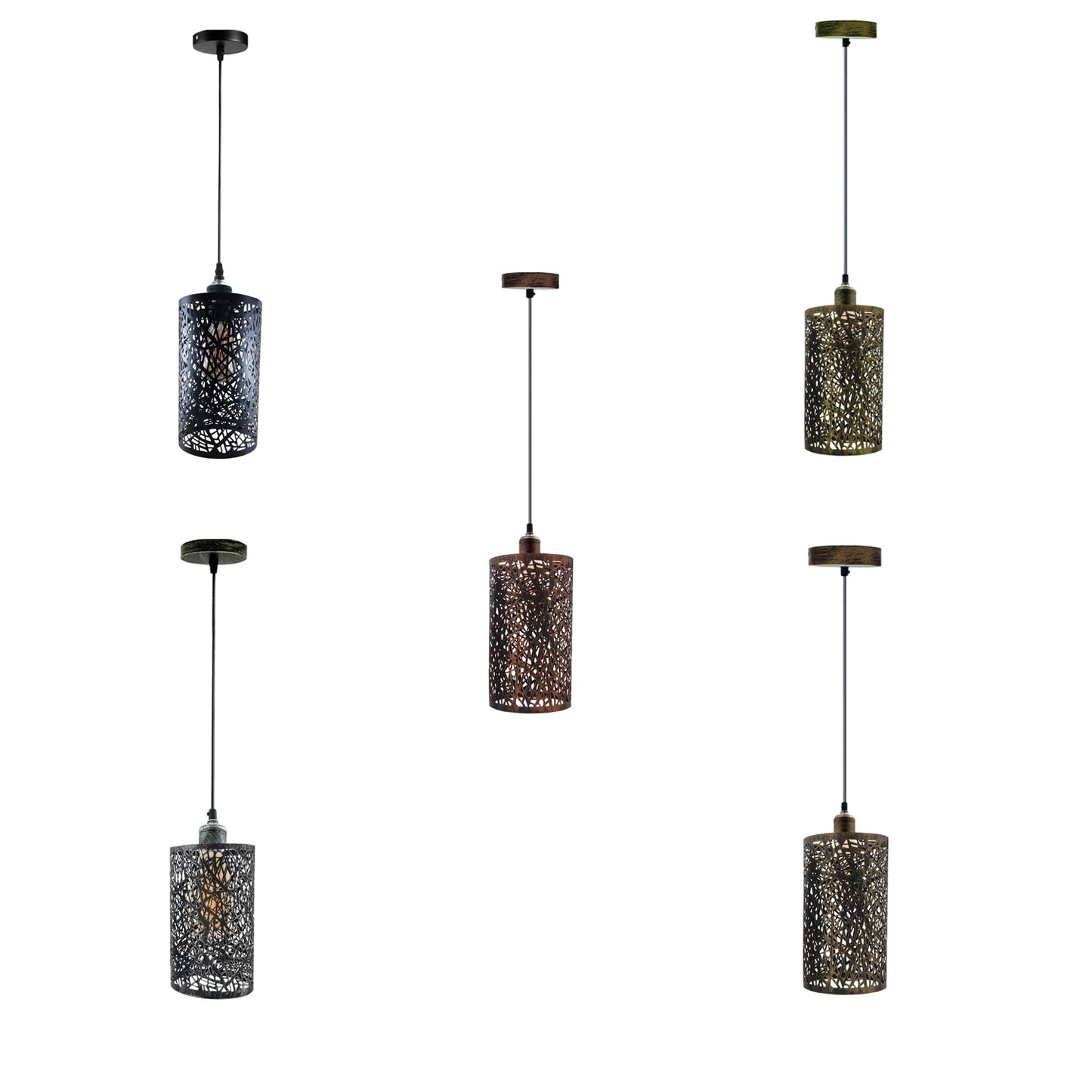 Farmhouse Light Fixtures Cage Pendant Light