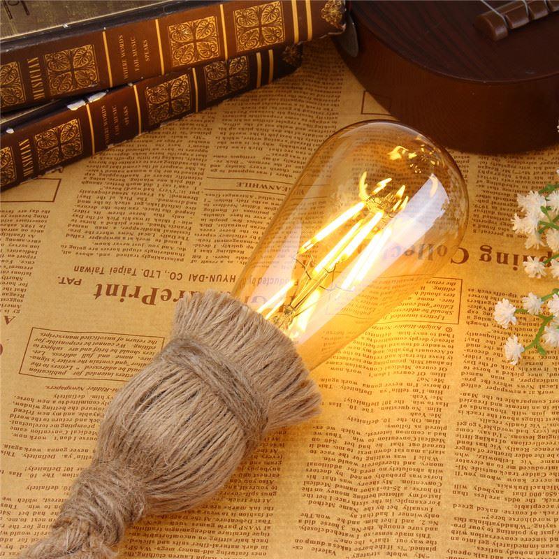 Industrial Twisted Rope Pendant Light holder