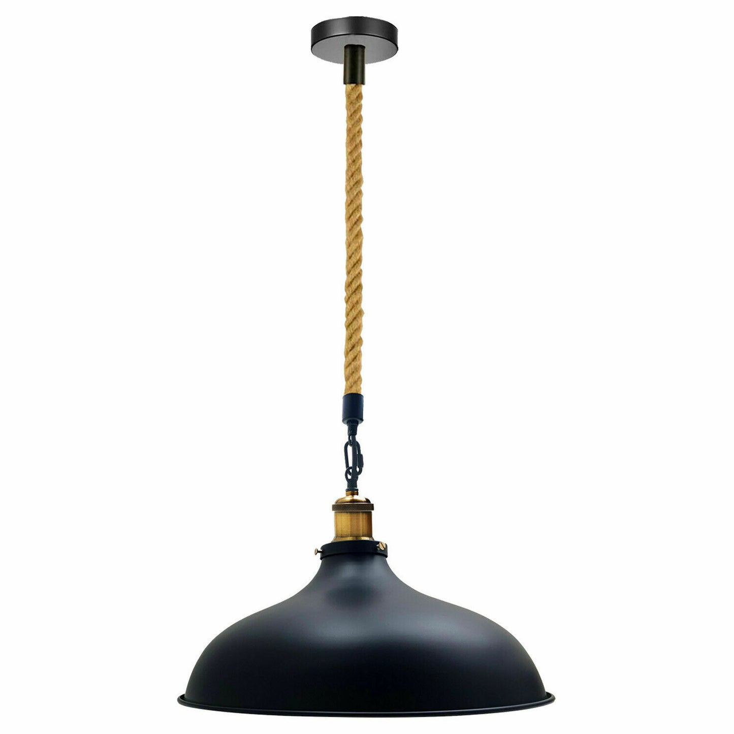 Twisted Rope Barn Dome shape Hanging Pendant Light