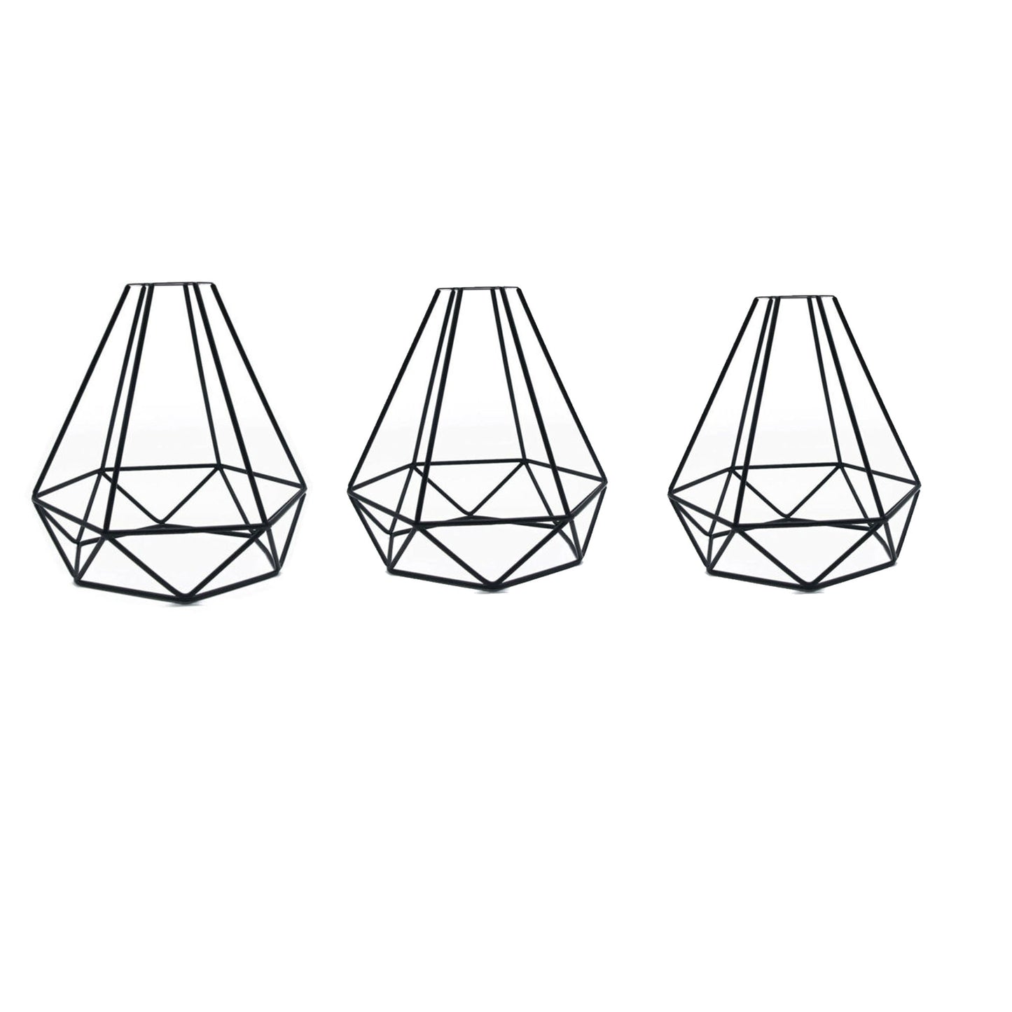 Metal Easy fit wire cage Black 3 pack