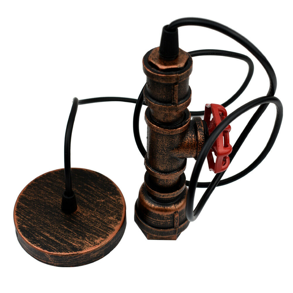 Industrial Steampunk Water Pipe Pendant Light