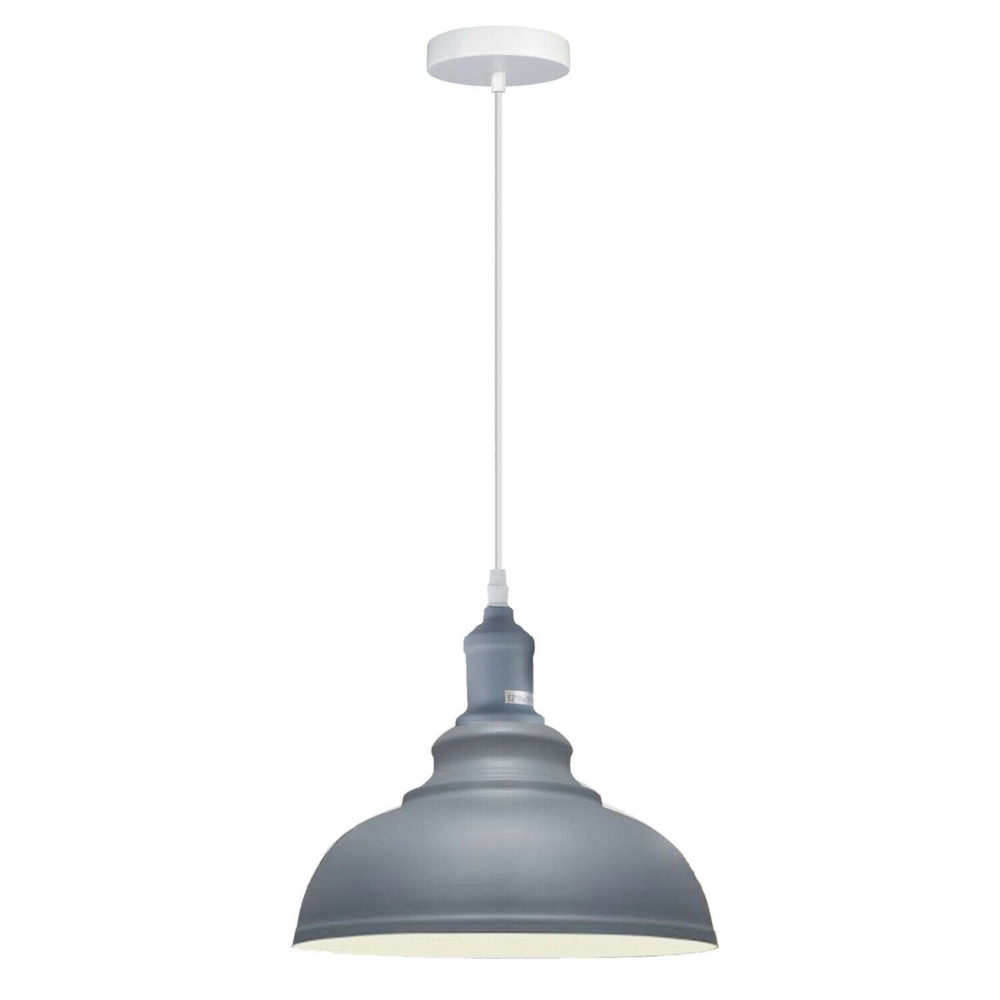 Industrial Metal Curvy Hanging Pendant Light