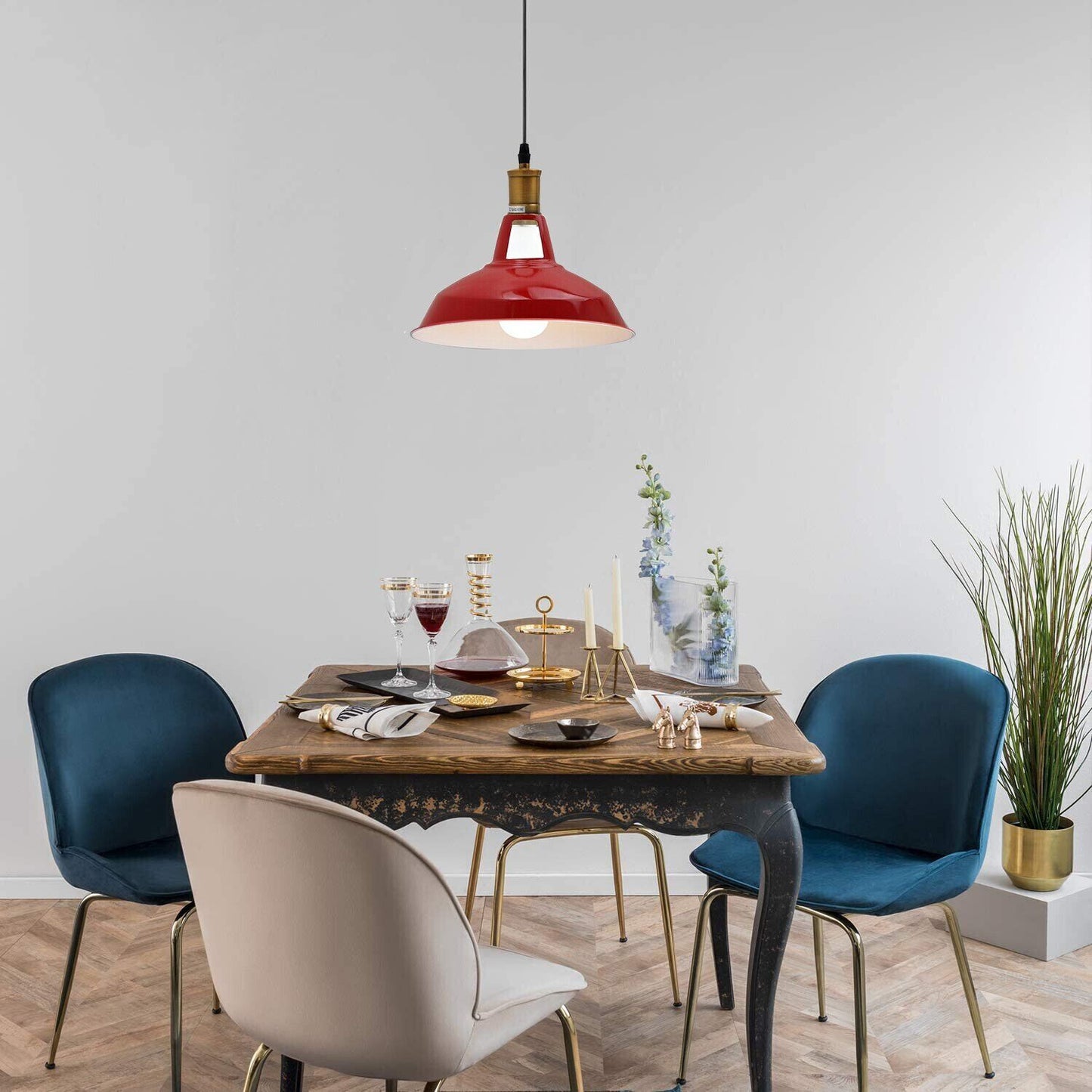 1.5m adjustable wire metal Shade Pendant Light.JPG