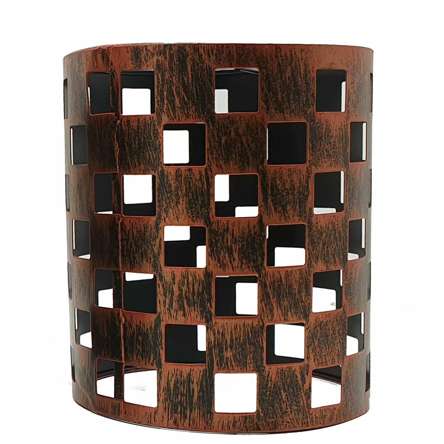 Modern Barrel Cage Square Pattern Lamp Shade