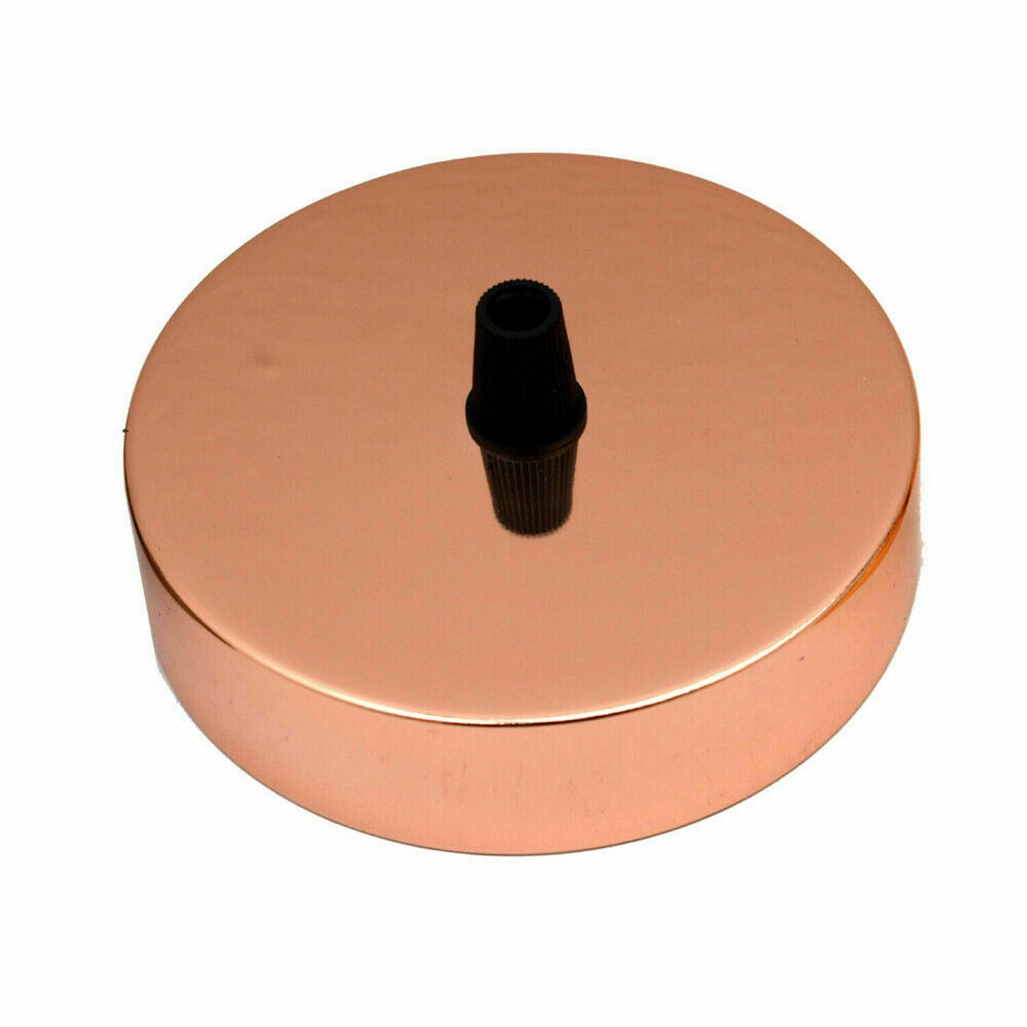 single Outlet Rose Gold Metal Ceiling Rose~1467