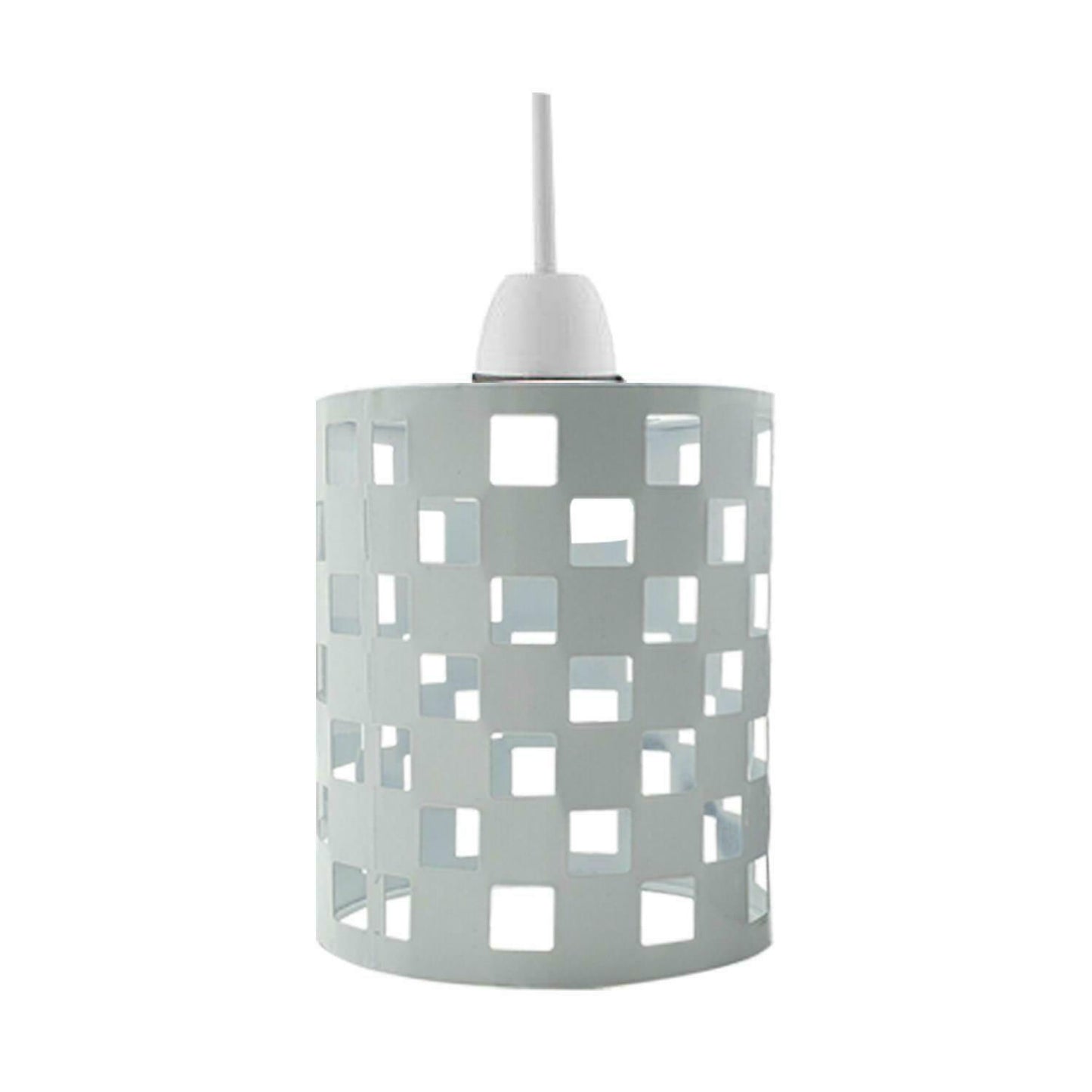 Modern Barrel Cage Square Pattern Lamp Shade