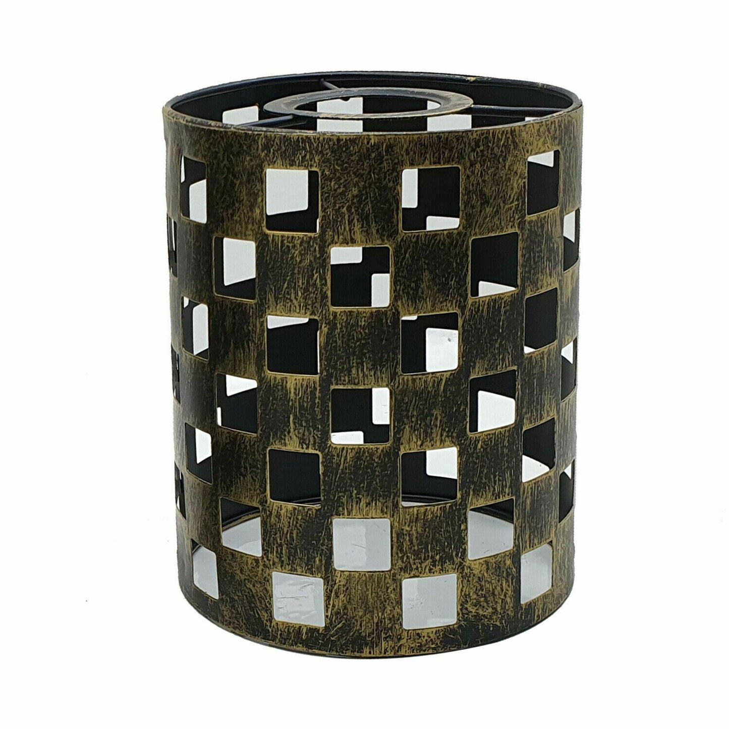 Modern Barrel Cage Square Pattern Lamp Shade