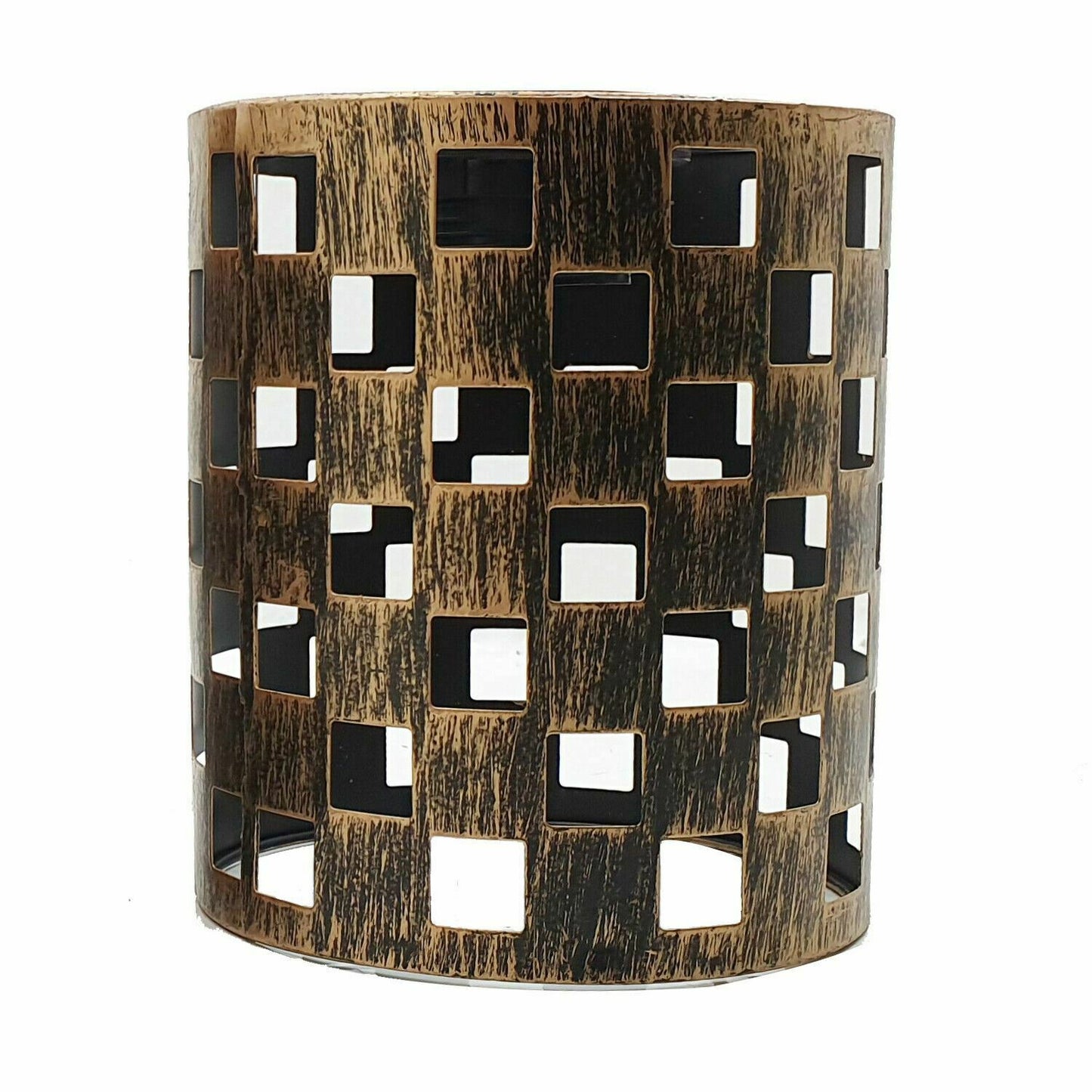 Modern Barrel Cage Square Pattern Lamp Shade