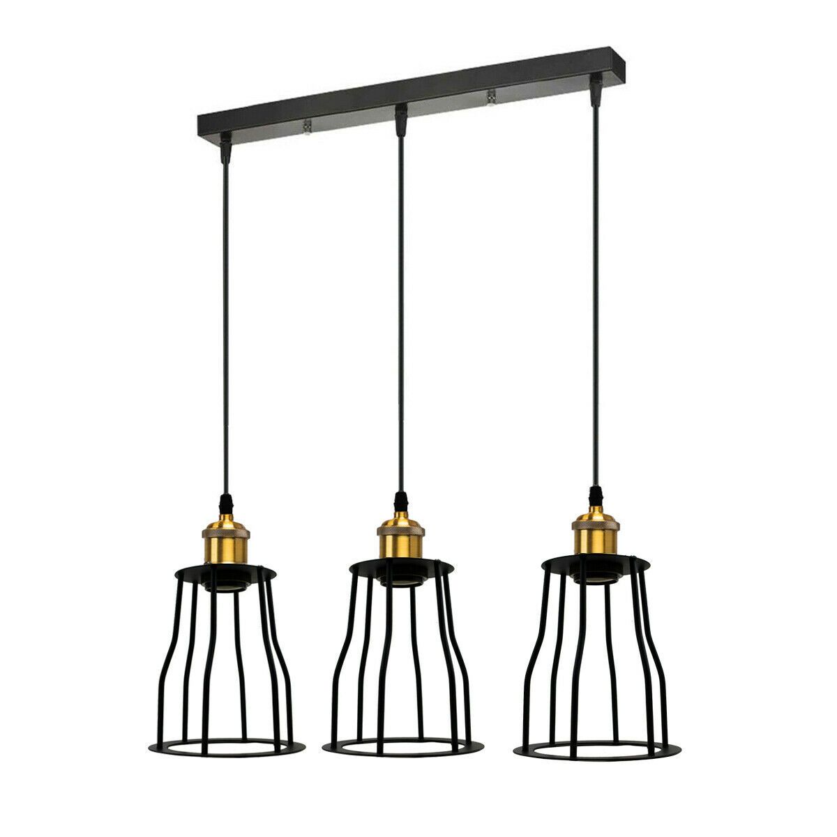 Modern 3-Wire Cage Ceiling Pendant Light