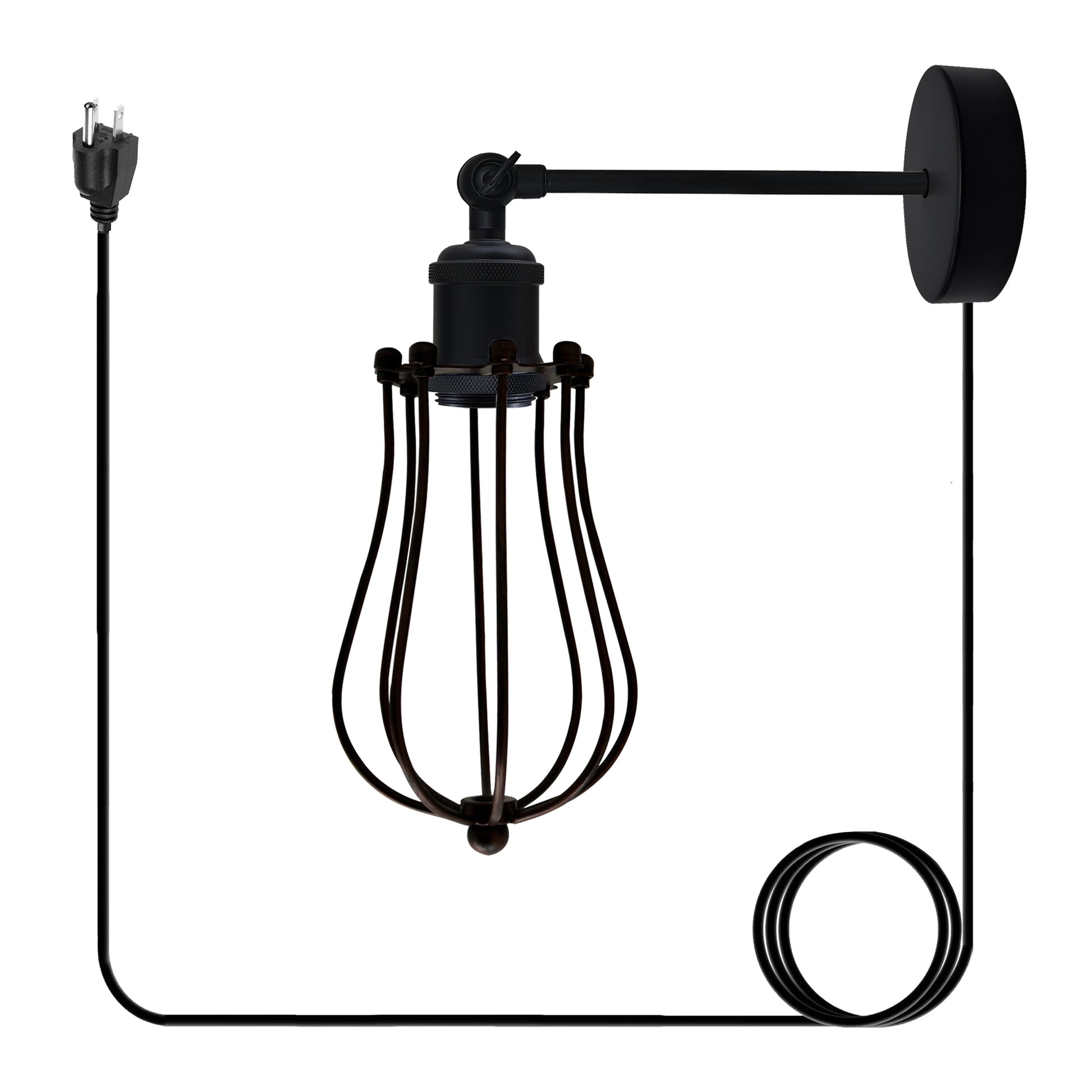 Balloon Wire Cage Plug-in wall Lamp .JPG