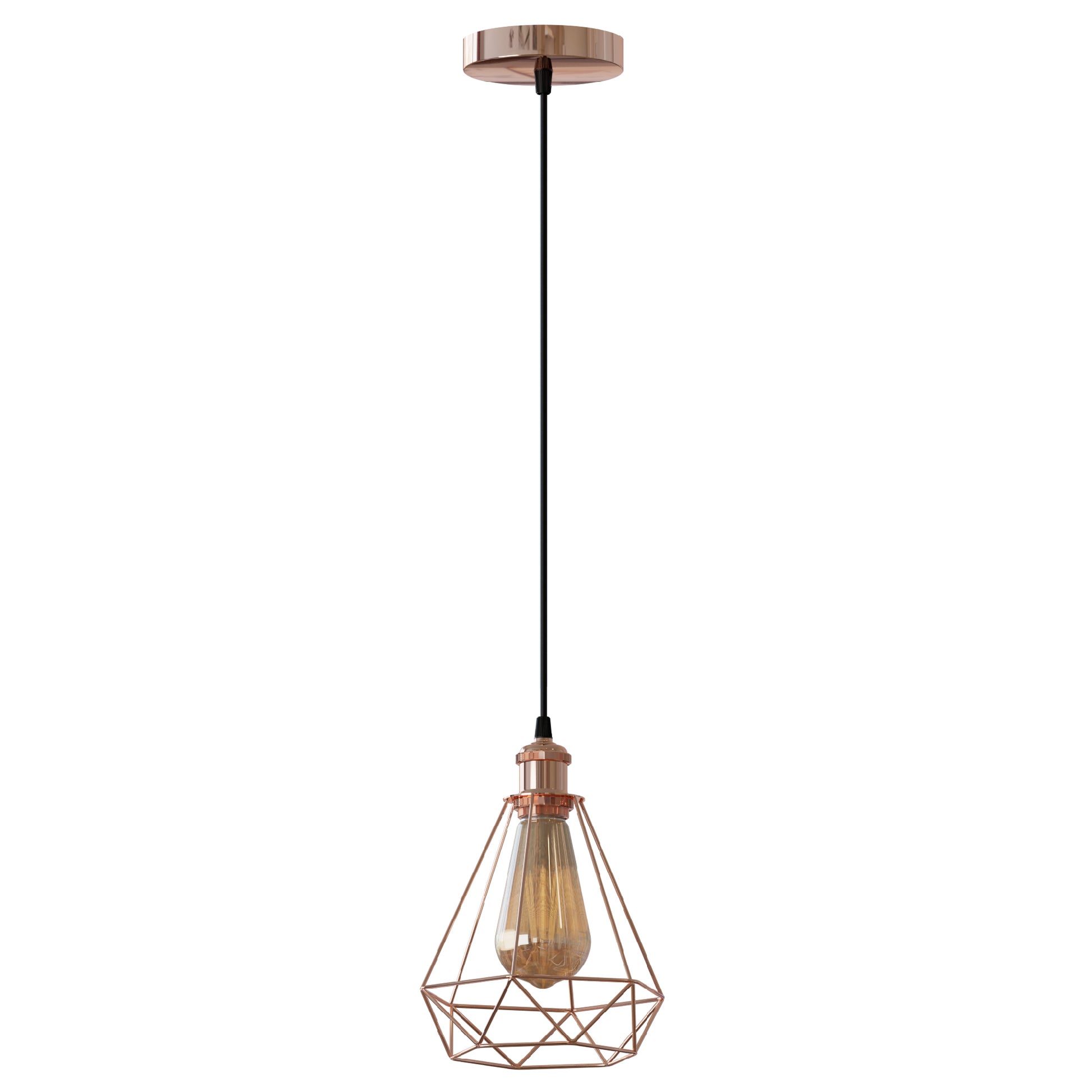 Ceiling Pendant Fitting Diamond Cage Style Lights