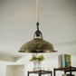 Hemp rope pendant light