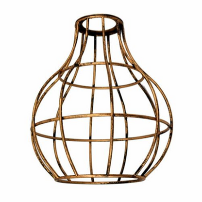Industrial Vase Shape Metal Wire Cage Lampshade 
