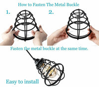 Wall mount wire cage wall lights fitting instructions for canada home decor | Relicelectrical