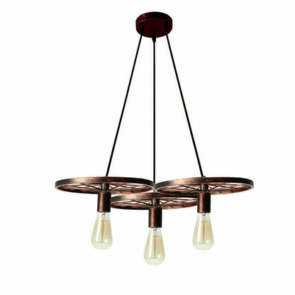 Rustic Red 3-Head wheel Chandelier.JPG