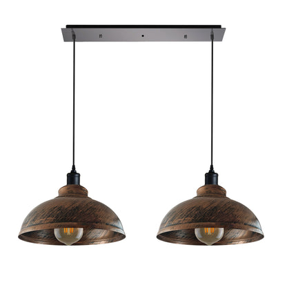 Retro 2-Way Curvy Shape Pendant Light 