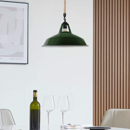 Hemp rope pendant light - Application image