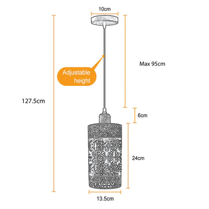 Modern Metal Pattern Shade Ceiling Pendant Light