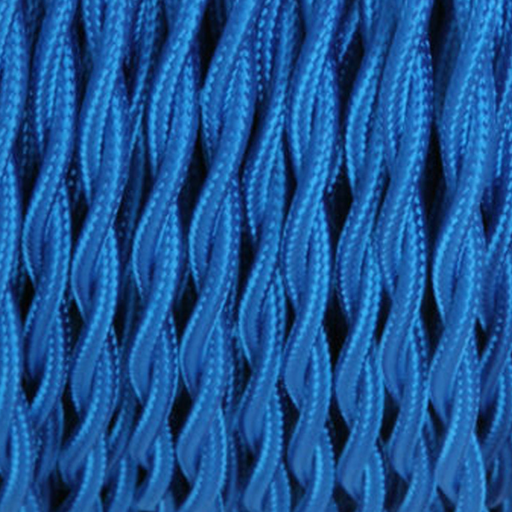Vintage 2 core Twisted Italian Braided Cable, Electrical Fabric Flexible Lamp Cable~1417