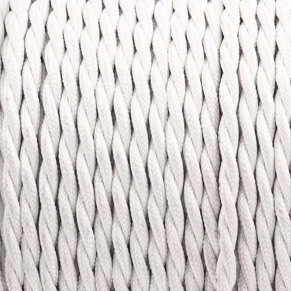 Electrical  Fabric  White Cable