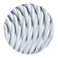 Electrical Cable 3 Core Twised Flex Fabric White~2100