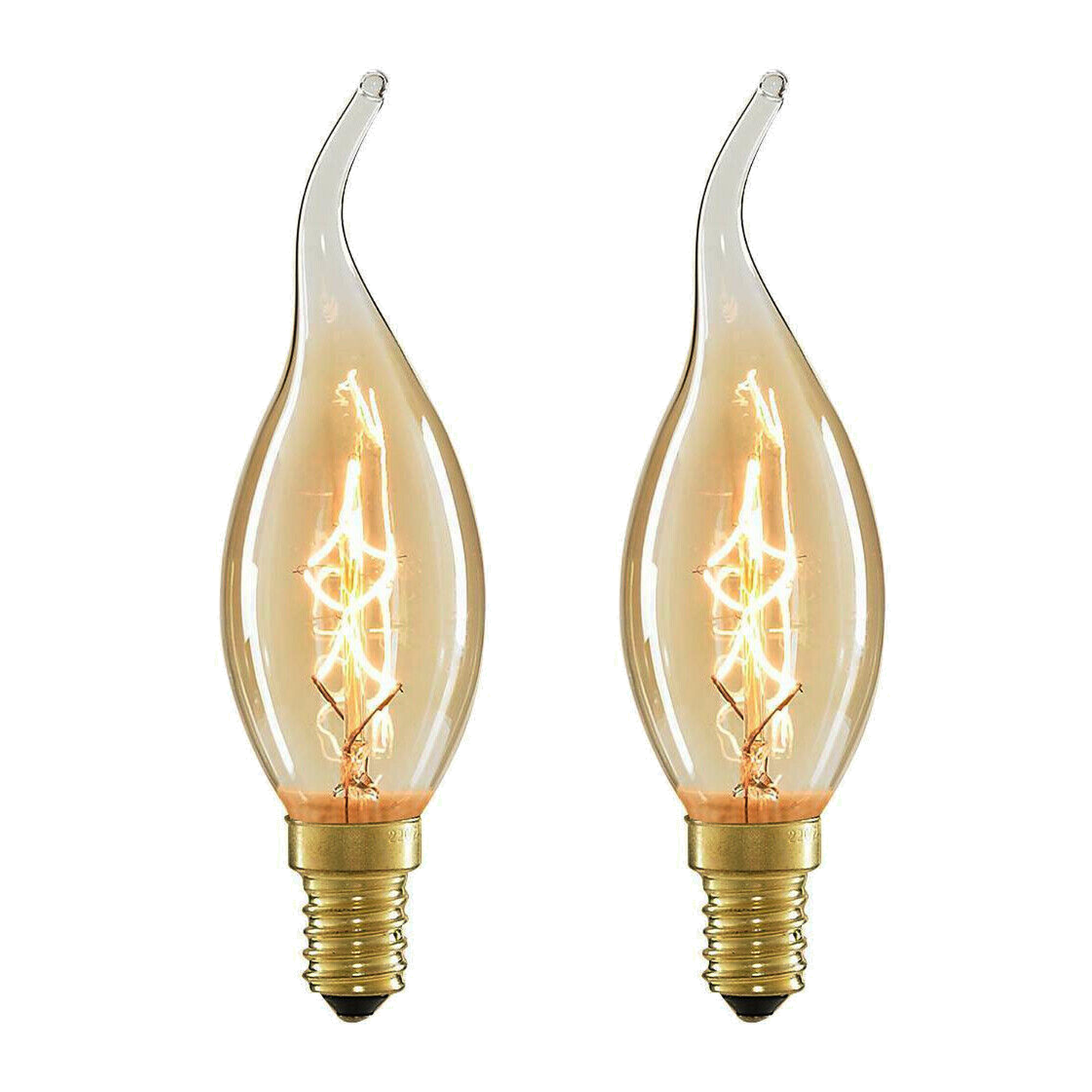 C35 E14 60W Vintage Bulb.2pack