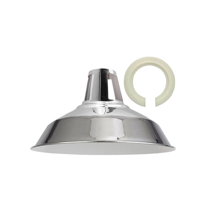 Modern Retro Ceiling Light Shade EasyFit Pendant Chrome Color