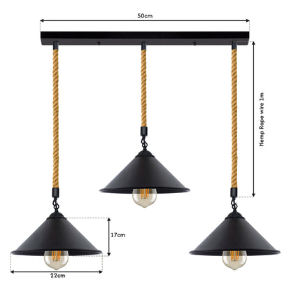 Hanging light fixture - Size image