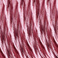 18 Gauge 2 Conductor Twisted Cloth Covered Wire Braided Light Cord Shiny Pink
