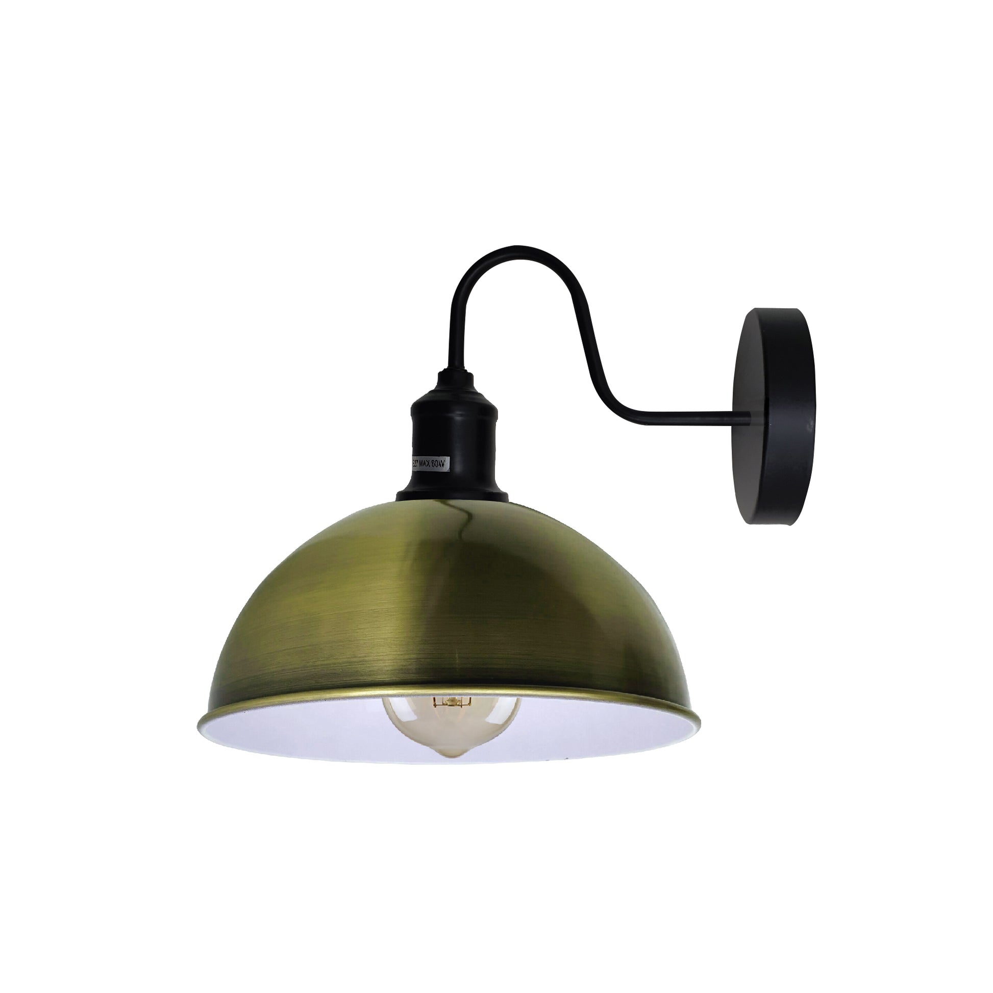 Brushed brass wall sconce lamp