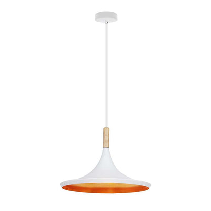 Modern Classy Single Lamp Disc Shaped Inner-Gold Cluster Ceiling Hanging Pendant Light E26 60W
