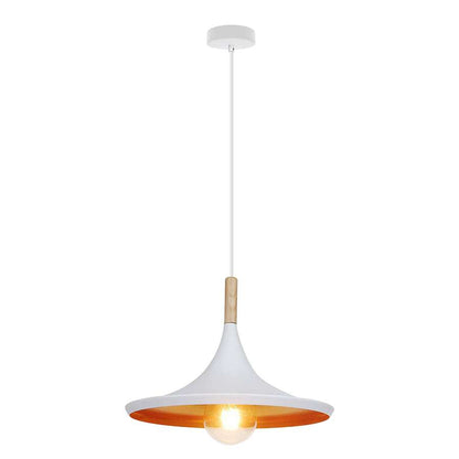 Modern Classy Single Lamp Disc Shaped Inner-Gold Cluster Ceiling Hanging Pendant Light E26 60W