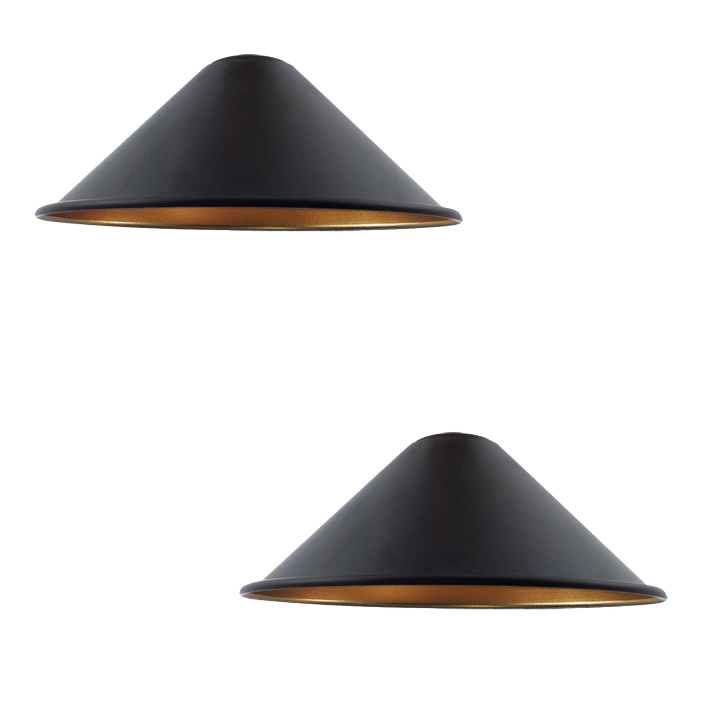 Modern Ceiling Pendant Light Shades Black Gold Inner Lamp Shades Easy Fit New~1612