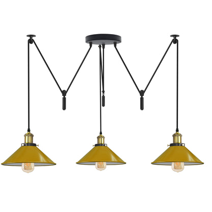 yellow 3 pendant light with adjustable.JPG