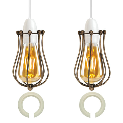 Vintage Retro Industrial Metal Wire Cage